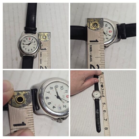 Vintage Victorinox Swiss Army Military Watch Silver Tone UNTESTED - Picture 7 of 8